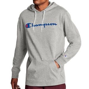 Men’s Champion NWT Lightweight Hooded Kangaroo Pocket Long Sleeve Tee Sz Medium